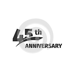 abstract black 45th anniversary logo