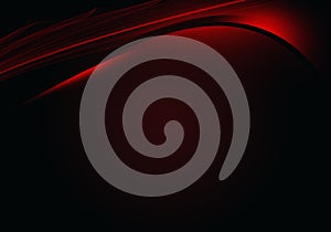 Abstract black background with dynamic lines