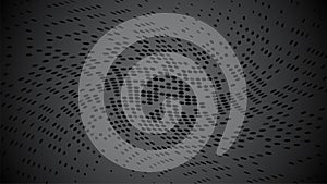 Abstract Black Background. Gradient gray backdrop. Halftone pattern. Simple dot texture