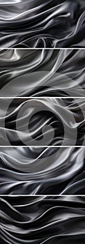 abstract black background luxury cloth or liquid wave or wavy folds of grunge silk texture satin velvet material for