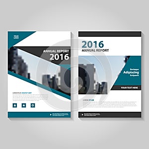 Abstract black blue annual report Leaflet Brochure Flyer template design, book cover layout design