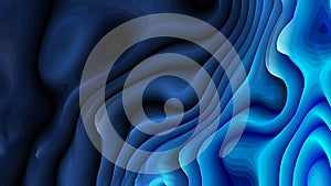 Abstract Black and Blue Curvature Ripple Background Image