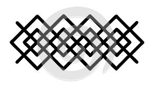 Abstract Black Diamond Mesh Pattern Design, vector design Generative AI