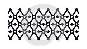 Abstract Black Diamond Pattern Vector, vector design Generative AI