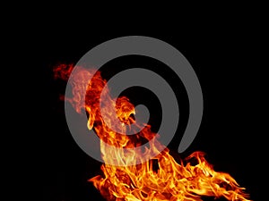 Abstract black flame flame texture.