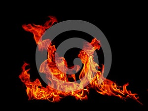 Abstract black flame flame texture.