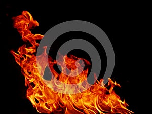Abstract black flame flame texture.