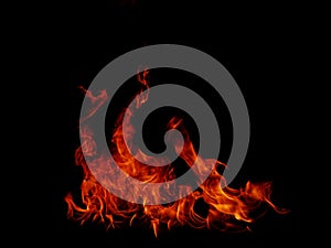 Abstract black flame flame texture.