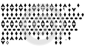 Abstract Black Geometric Triangle Array Seamless Pattern, vector design Generative AI