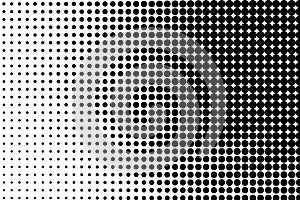 Abstract Black Gradient with Halftone Texture