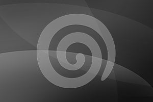 Abstract black and gray background of abstract curves wave line overlay.
