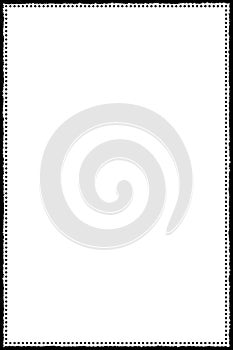 Abstract Black Grunge Post Stamp Photographic Edges For Portrait Photos