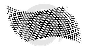 Abstract Black Halftone Wave Pattern Texture, vector design Generative AI