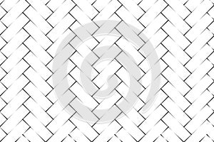 Abstract black herringbone parquet on white backdrop vector illustration