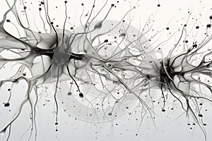 Abstract Black Ink Splash