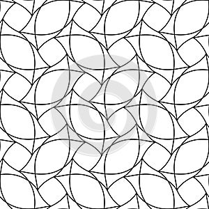 abstract black lines on white. minimalistic geometric vector hand-drawn seamless pattern. simple elements for coloring