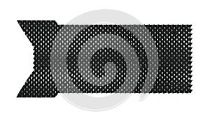 Abstract black mesh pattern, textured digital background, vector design Generative AI