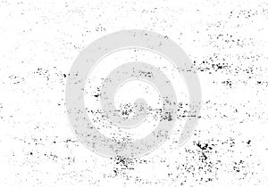 Abstract black monochrome grunge distressed effect dust wear vintage dirt grainy pattern on white