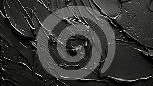 Abstract Black Paint Texture Background