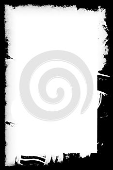 Abstract Black Photo Edges For Portrait Photos 5x7