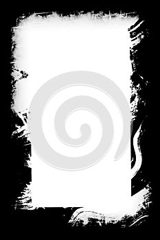 Abstract Black Photo Edges For Portrait Photos 5x7