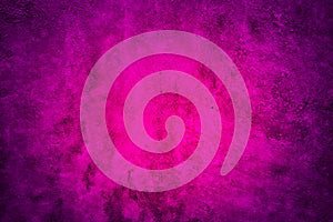 Abstract black purple pink background. Toned magenta rough concrete texture. Colorful background.