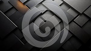Abstract Black Rectangular Pattern Design