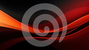 Abstract black and red neon background. Shiny moving lines and waves. Glowing neon pattern for backgrounds, banners, wallpapers,