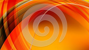 Abstract Black Red and Orange Curved Background