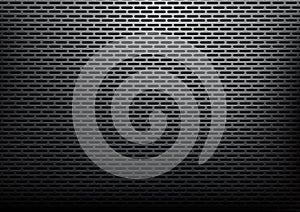 Abstract black rounded rectangles metallic, steel materials