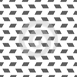 Abstract Black Seamless Geometric Linning Repeated Pattern Design On White Background Illustration