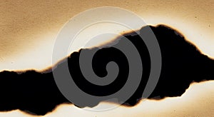 Abstract Black Shape on Bright Background with Subtle Gradient