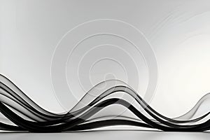 Abstract black smoke flows, creating a dramatic visual impact.