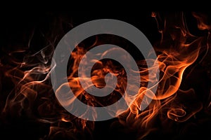 Abstract Black Smoked Wave Background Texture With Generative AI