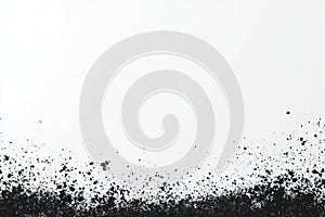 Abstract Black Ink Spatter