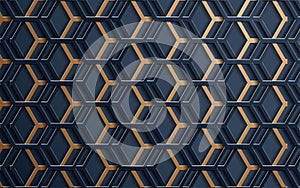 Abstract black texture background hexagon new