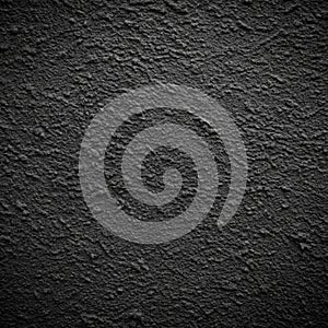 Abstract Black Wall Texture with Rough Concrete Grunge for Pattern Background