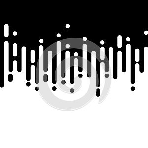 Abstract black water drops. Abstract water drops falling down. vector illustration