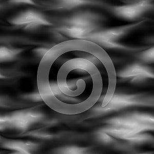 Abstract black and white background with smooth lines and waves.