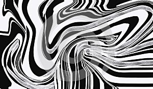 Abstract black and white background with a swirling marbled or liquid pattern