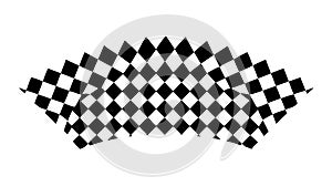Abstract Black and White Checkerboard Pattern, vector design Generative AI