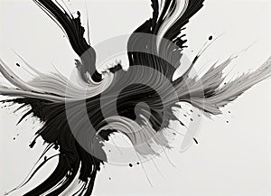 Abstracto negro blanco ilustraciones 