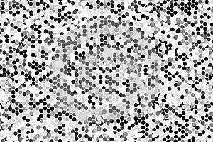 Abstract Black and White Dot Pattern