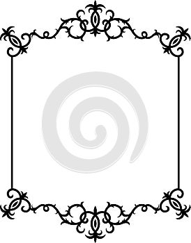 Abstract Black and White Frame