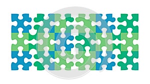 Abstract Black & White Geometric Interlocking Pattern, vector design Generative AI