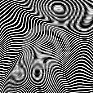 Abstract Black and White Geometric Stripes.hypnosis spiral.Seamless Black and white stripes background.seamless wave line patterns