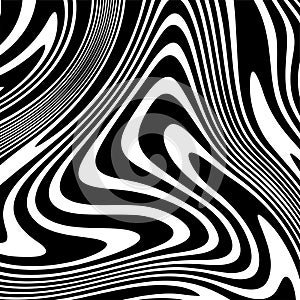 Abstract Black and White Geometric Stripes.hypnosis spiral.Seamless Black and white stripes background.seamless wave line patterns