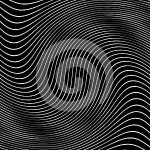 Abstract Black and White Geometric Stripes.hypnosis spiral.Seamless Black and white stripes background.seamless wave line patterns