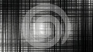 Abstract Black and White Grid Pattern with Intersecting Lines and Dynamic Visual Texture
