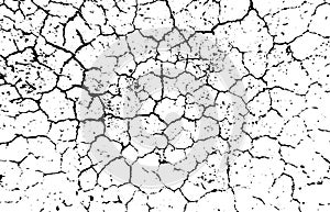 abstract black and white grunge of a cracked wall cracked cracked texture background, dried dusty effect crackle